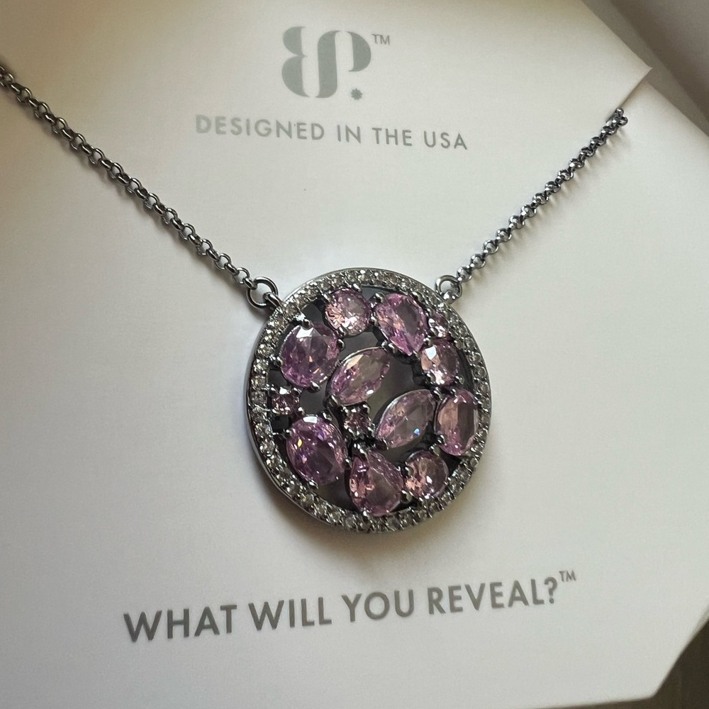 BP rose quartz necklace Scatter me with gems